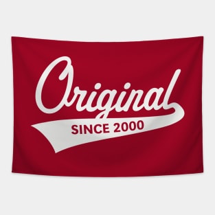 Original Since 2000 (Year Of Birth / Birthday / White) Tapestry