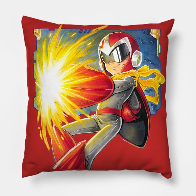 PROTO MAN Pillow by renomsad