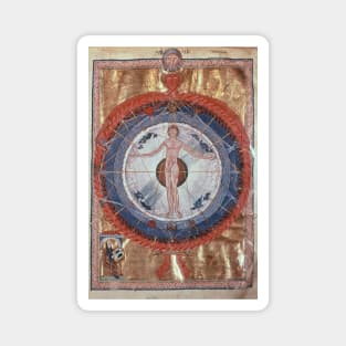 Saint Hildegard Vision of Universal Man Magnet