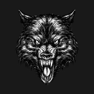 Angry Wolf Face T-Shirt