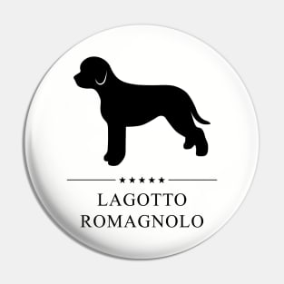 Lagotto Romagnolo Black Silhouette Pin