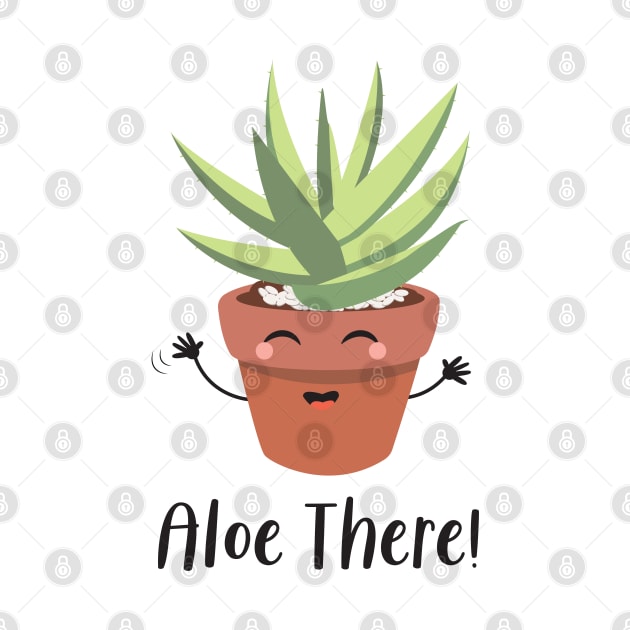 Aloe Vera Funny Succulent Plant, Aloe There! by Always Growing Boutique