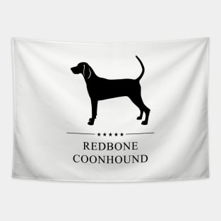 Redbone Coonhound Black Silhouette Tapestry