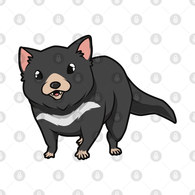 Kawaii Tasmanian devil by Modern Medieval Design