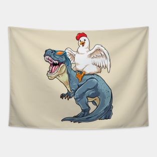 Chicken Rex Rodeo Tapestry