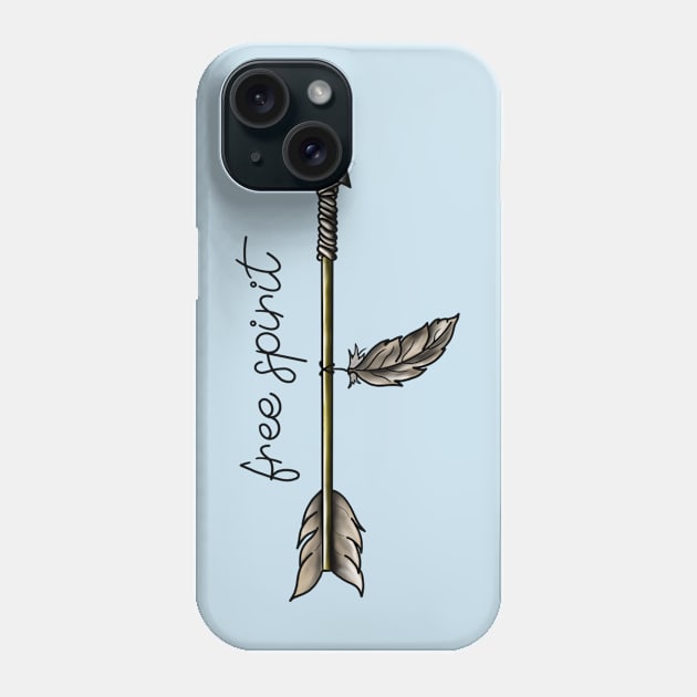 Free Spirit Phone Case by Kitopher Designs