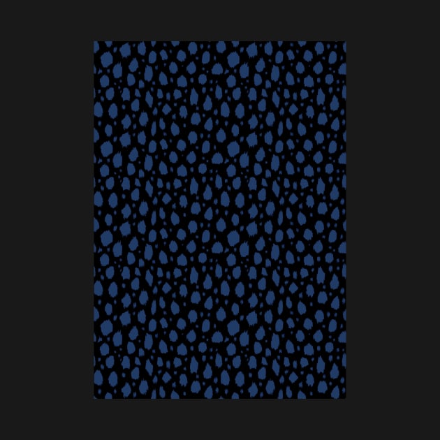 Black and Blue Spot Dalmatian Pattern by Juliewdesigns