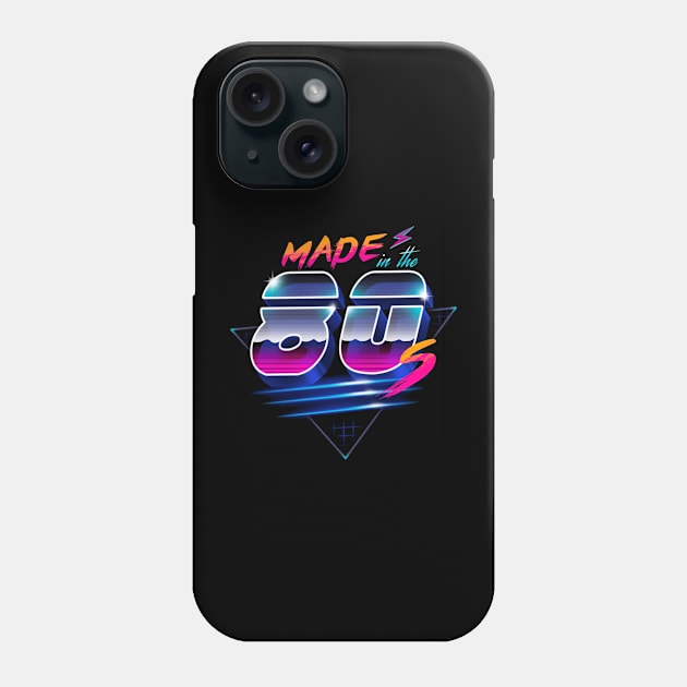 Made In The 80s Phone Case by SAN ART STUDIO 