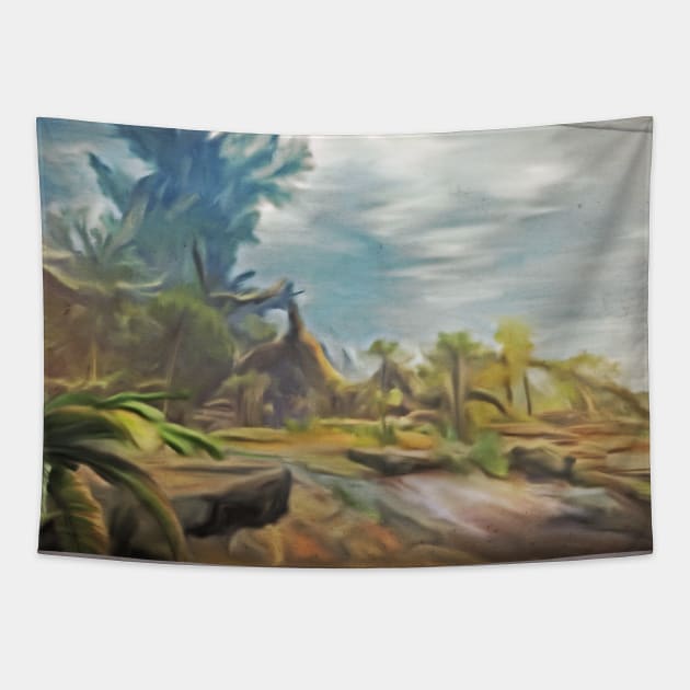 Monster Hunter World - Ancient Forest postcard Tapestry by DigitalCleo