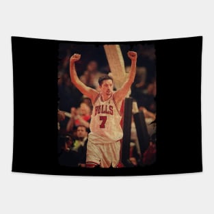 Toni Kukoc #7 in Chicago Bulls Tapestry