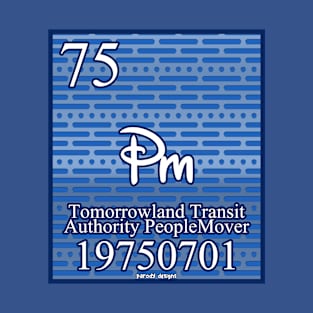 Disneriodic Ride Table - Magic Kingdom - PeopleMover T-Shirt