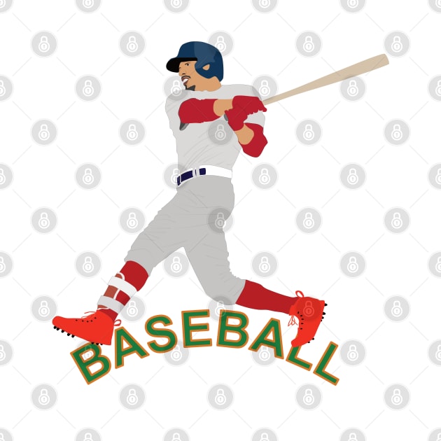 Baseball player in action by GiCapgraphics