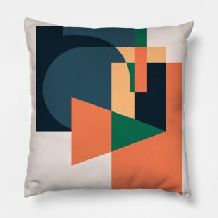 Mid Century Geometric Shapes Pillow