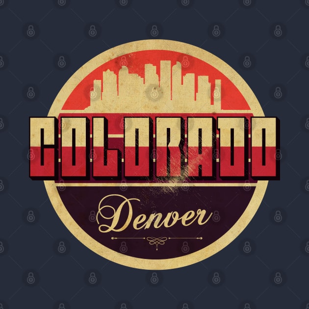 Vintage Colorado Denver by CTShirts