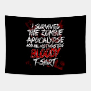 I Survived The Zombie Apocalypse Tapestry