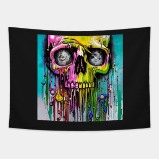 Drippy Skull Tapestry