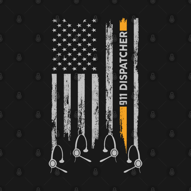 911 Dispatcher American Flag Happy Christmas Special by BoongMie