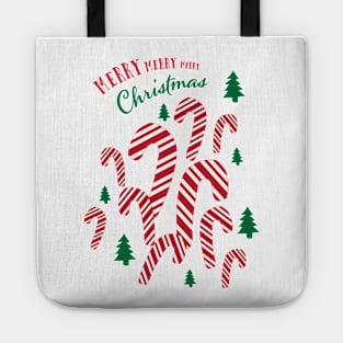 No Bows Please! Candy Cane Merry Xmas! Tote