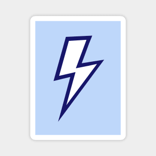 Blue Lightning Bolt Magnet