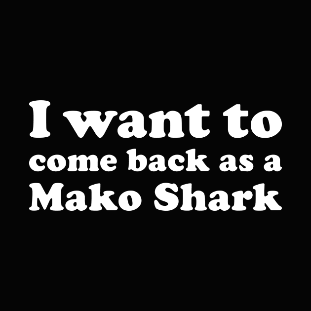 Funny Mako Shark Lover Gift for Women and Girls by JKFDesigns