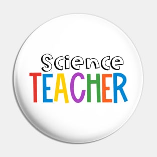 Rainbow Science Teacher Pin