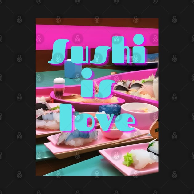 Sushi is Love by TshirtLABS