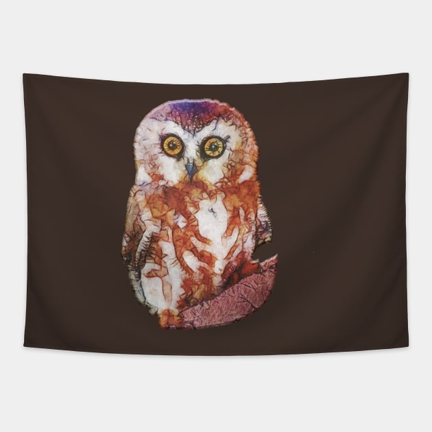 cute owl Tapestry by Ancello