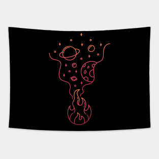 Space Fire Tapestry