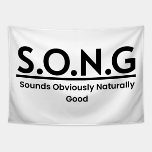 SONG Meaning Word Art Minimalist Design Tapestry