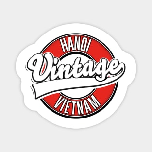 Hanoi Vietnam retro logo Magnet