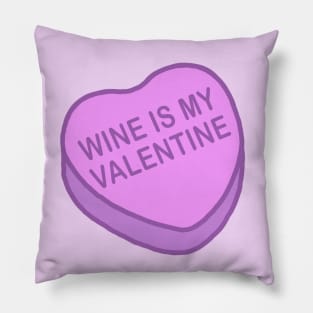 Conversation Hearts - Wine is my Valentine - Sticker - Valentines Day Pillow