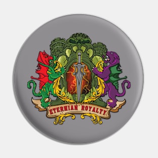 Red Text Variant- Eternian Royalty Crest Pin