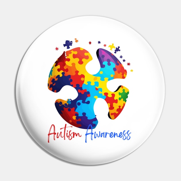 Autism Awareness Pin by Hoomie Apparel