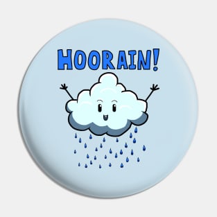 Hoorain! Cute Rain Cloud Pin