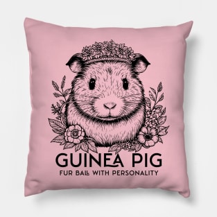 Guinea pig fur balls with personality Pillow