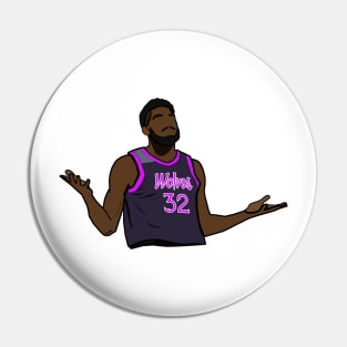 Karl Anthony Towns Shrug - NBA Minnesota Timberwolves Pin