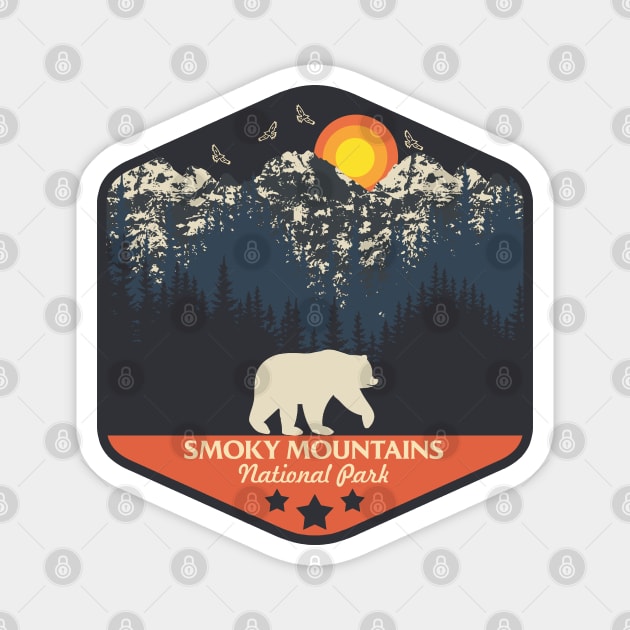 Great Smoky Mountains Magnet by Tonibhardwaj