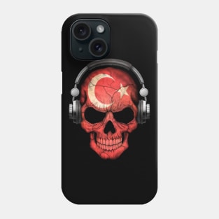 Dark Skull Deejay with Turkish Flag Phone Case