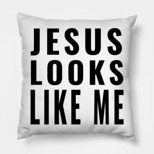 Jesus Looks Like Me 1990s Fashion Pillow