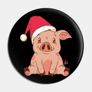 Christmas Pig Pin