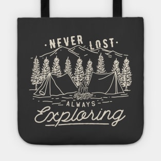 Never Lost Always Exploring Tote