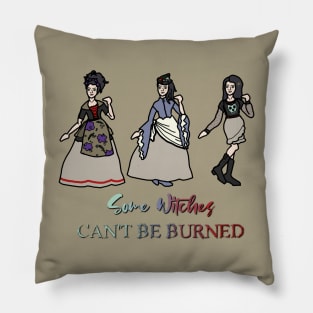 "Some Witches Can't Be Burned" - Original Witch Character Pillow