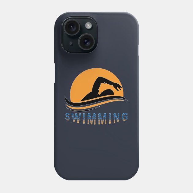 Swimmer Phone Case by piksimp