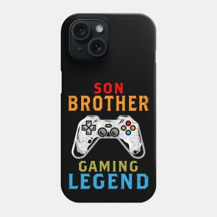 Son Brother Gaming Legend Gamer Gifts For Teen Boys Gaming Phone Case