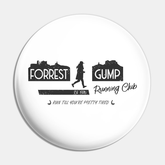 Forrest Gump Running Club Pin by olivergraham