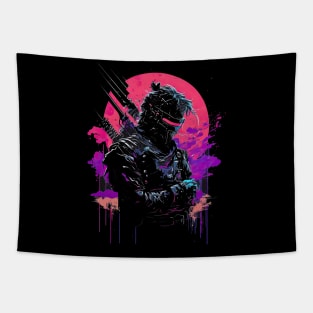 Cyber Samurai Tapestry