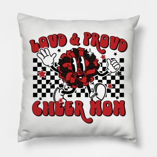 Retro loud and proud cheer mom Pillow