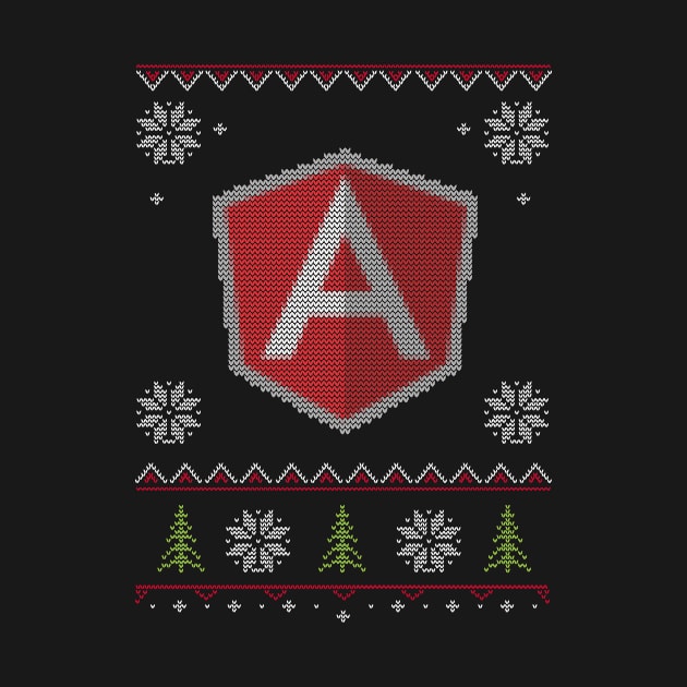 AngularJS JavaScript Framework Ugly Sweater Christmas by vladocar