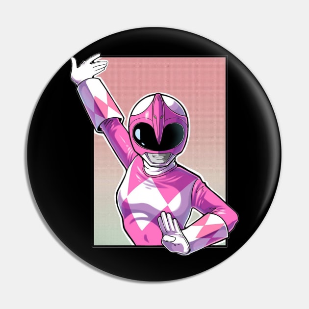 pink ranger Pin by fancy ghost