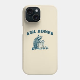 Girl Dinner, Raccoon T Shirt, Weird T Shirt, Meme T Shirt, Trash Panda T Shirt, Unisex Phone Case